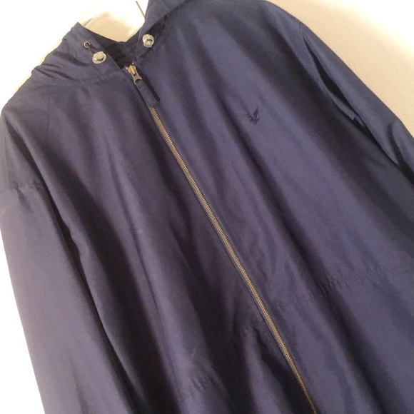 Men’s fall blue Lyle & scott Scotland hooded zip up jacket - Picture 4 of 15